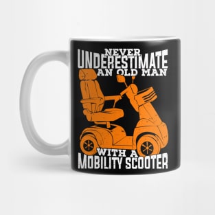 Funny Mobility Scooter Old Man Grandpa Gift Mug